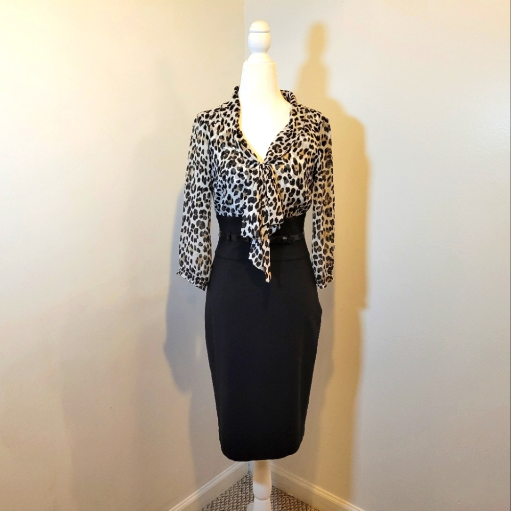 WHBM Animal Print Women's Dress